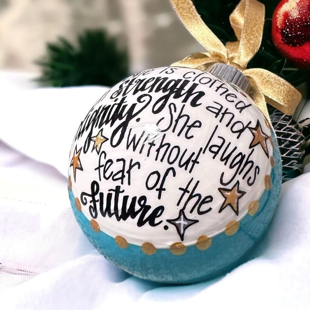 Holiday Magic: Strength & Dignity Ornament! Personalized Christmas Gift